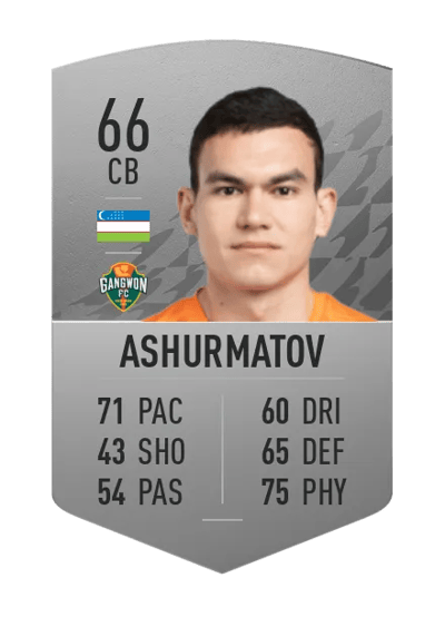 Rustamzhon Ashurmatov Common 66 OVR