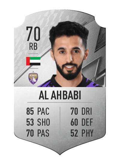 Bandar Al Ahbabi Rare 70 OVR