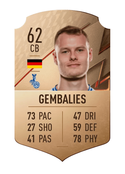 Vincent Gembalies Rare 62 OVR