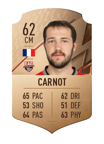 Louis Carnot Rare 62 OVR