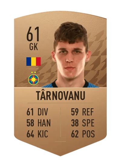 Ștefan Târnovanu Common 61 OVR