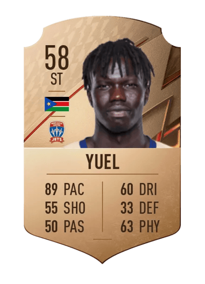 Valentino Yuel Rare 58 OVR