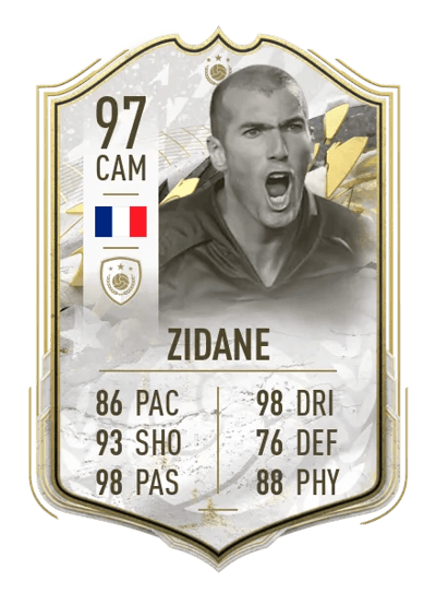 Zinedine Zidane Prime Icon Moments 97 OVR