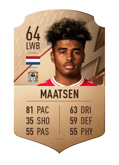 Ian Maatsen Rare 64 OVR