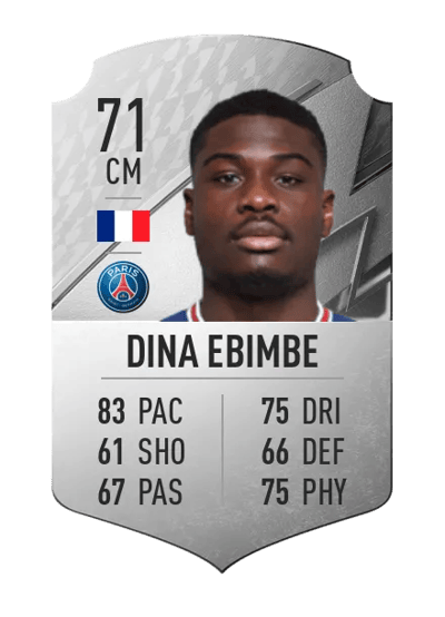 Junior Dina Ebimbe Rare 71 OVR