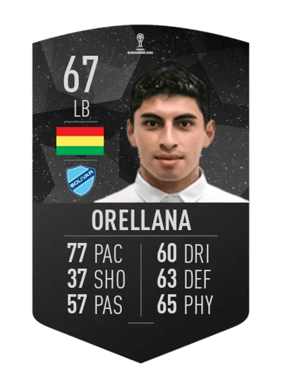 Juan José Orellana CONMEBOL SUDAMERICANA 67 OVR