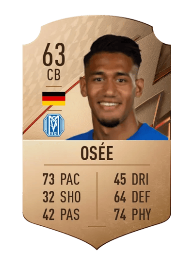 Yannick Osée Rare 63 OVR