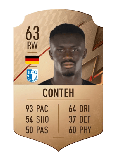 Sirlord Conteh Rare 63 OVR