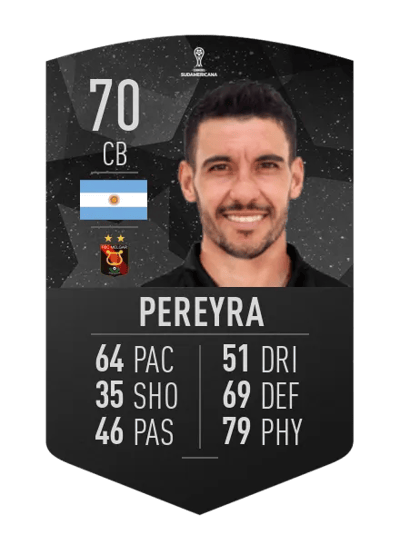 Fabio Pereyra CONMEBOL SUDAMERICANA 70 OVR