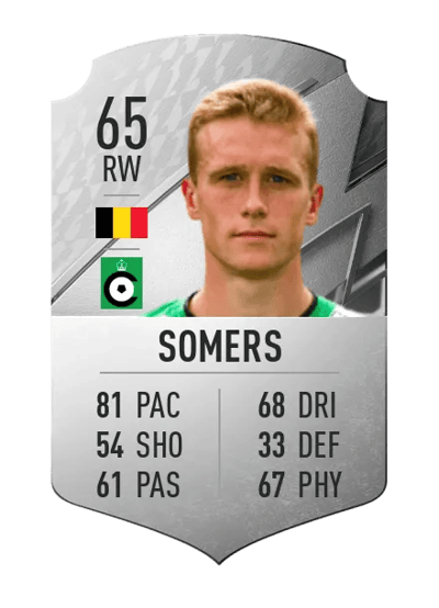 Thibo Somers Rare 65 OVR