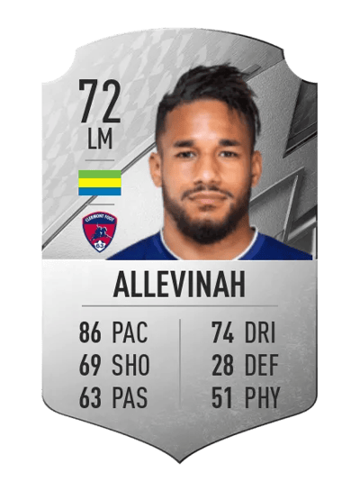 Jim Allevinah Rare 72 OVR