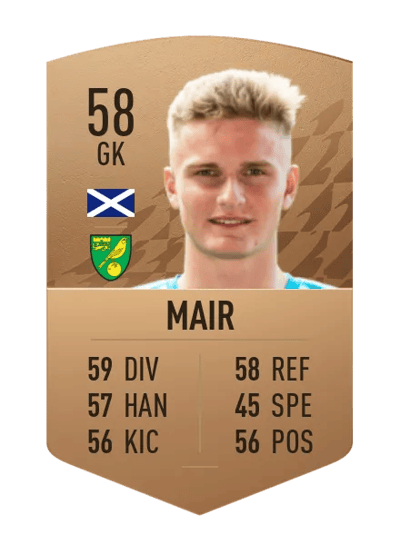 Archie Mair Common 58 OVR