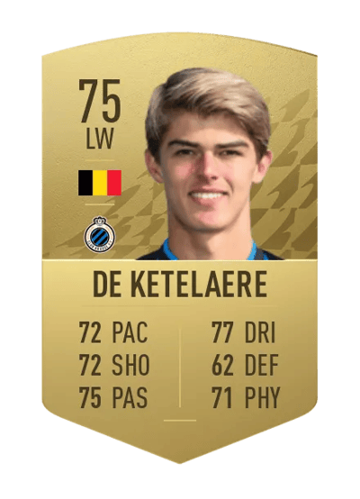 Charles De Ketelaere Common 75 OVR
