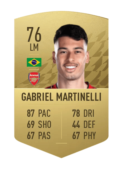 Gabriel Martinelli Common 76 OVR