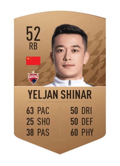 Yeljan Shinar Common 52 OVR