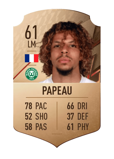 Jayson Papeau Rare 61 OVR