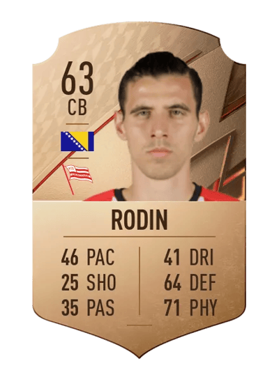 Matej Rodin Rare 63 OVR