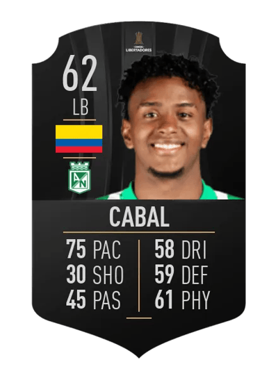Juan David Cabal CONMEBOL LIBERTADORES 62 OVR