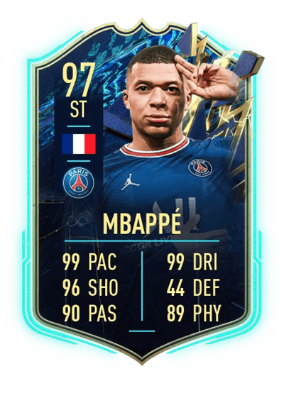 Kylian Mbappé Team of the Season 97 OVR