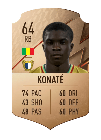 Fodé Konaté Rare 64 OVR
