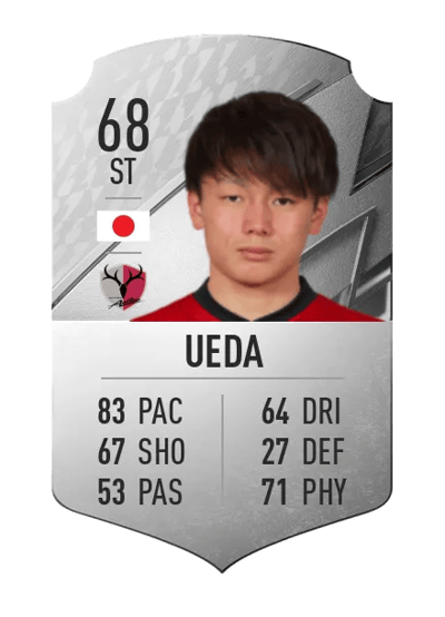 Ayase Ueda Rare 68 OVR
