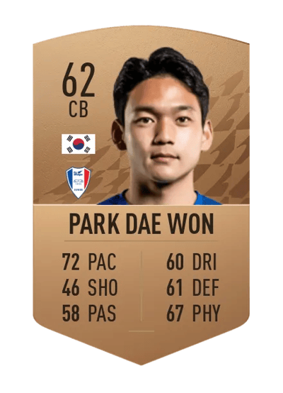Park Dae Won Common 62 OVR