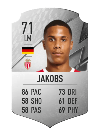 Ismail Jakobs Rare 71 OVR