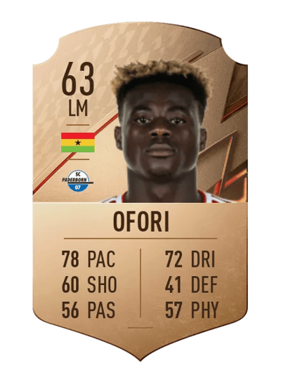 Kelvin Ofori Rare 63 OVR