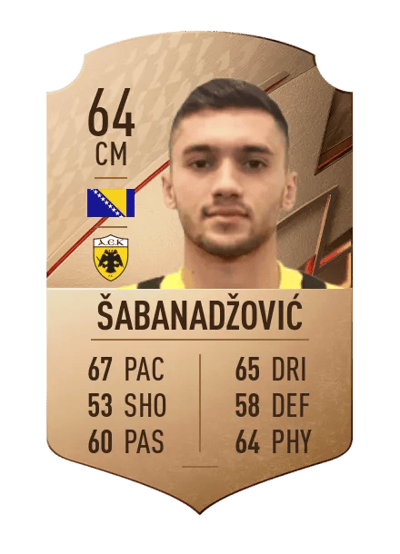 Anel Šabanadžović Rare 64 OVR