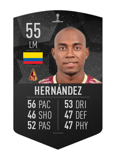 Junior Hernández CONMEBOL SUDAMERICANA 55 OVR