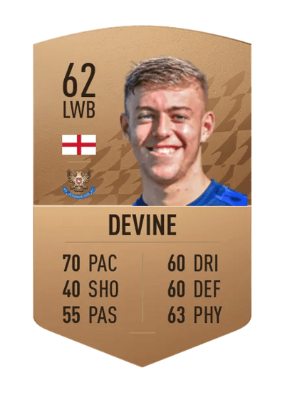 Reece Devine Common 62 OVR