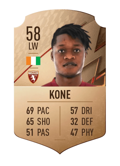 Ben Lhassine Kone Rare 58 OVR