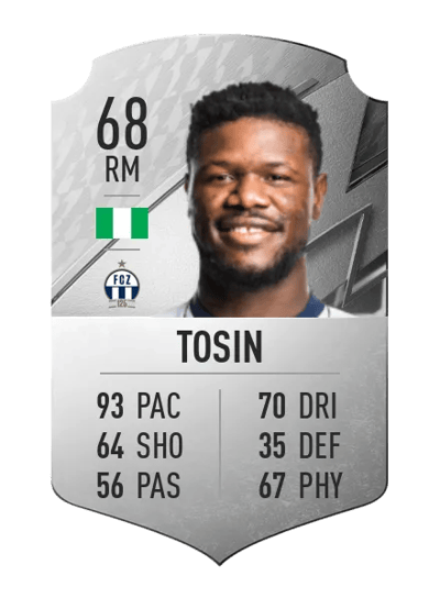 Aiyegun Tosin Rare 68 OVR