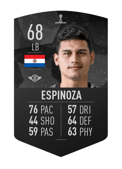 Matías Espinoza CONMEBOL SUDAMERICANA 68 OVR