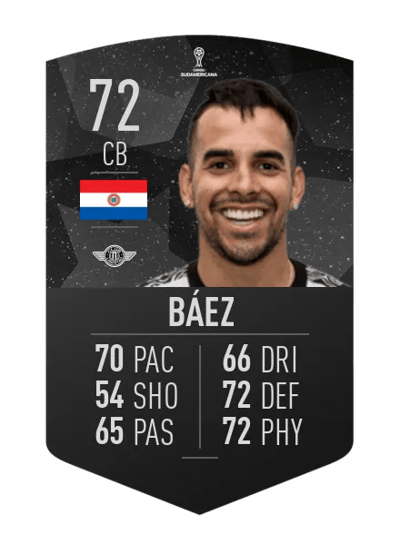 Javier Báez CONMEBOL SUDAMERICANA 72 OVR