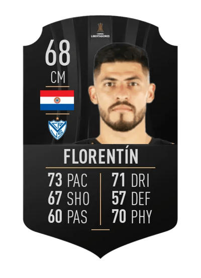 José Florentín CONMEBOL LIBERTADORES 68 OVR