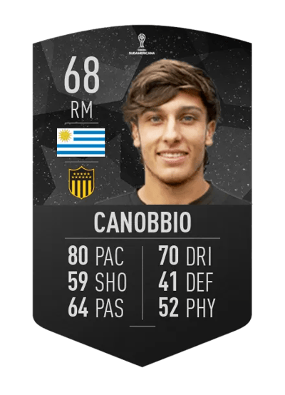 Agustín Canobbio CONMEBOL SUDAMERICANA 68 OVR