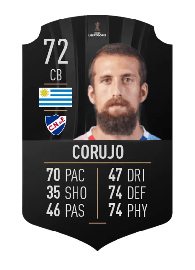 Guzmán Corujo CONMEBOL LIBERTADORES 72 OVR