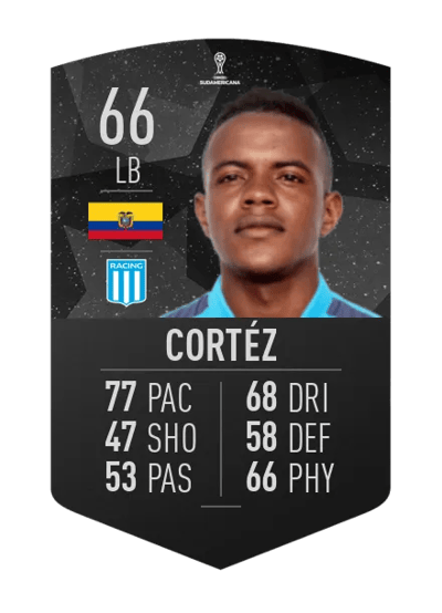 Gustavo Cortéz CONMEBOL SUDAMERICANA 66 OVR