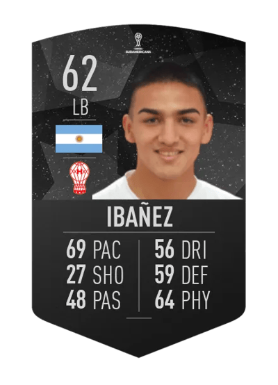 Cesar Ibañez CONMEBOL SUDAMERICANA 62 OVR