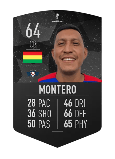 Ronny Montero CONMEBOL SUDAMERICANA 64 OVR
