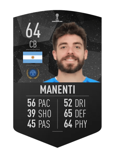Francisco Manenti CONMEBOL SUDAMERICANA 64 OVR