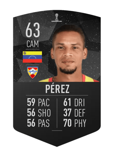 Héctor Pérez CONMEBOL SUDAMERICANA 63 OVR