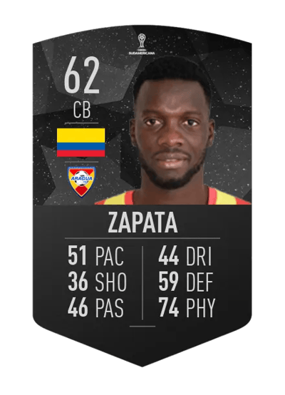 Octavio Zapata CONMEBOL SUDAMERICANA 62 OVR