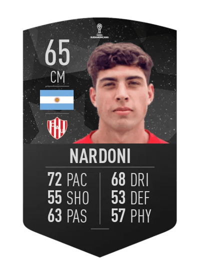 Juan Ignacio Nardoni CONMEBOL SUDAMERICANA 65 OVR
