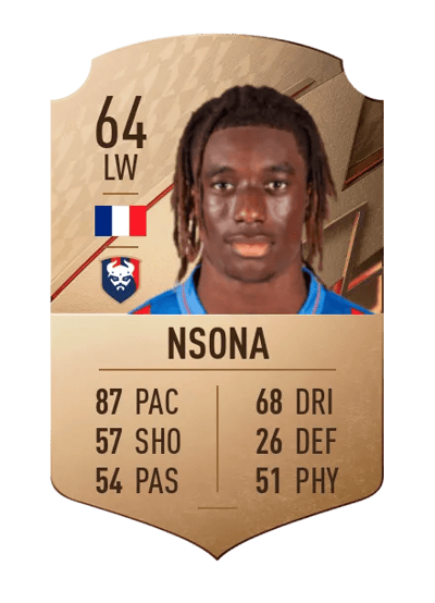 Kélian Nsona Rare 64 OVR