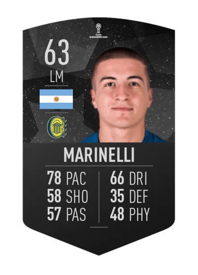 Alan Marinelli CONMEBOL SUDAMERICANA 63 OVR