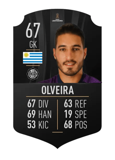 Gastón Olveira CONMEBOL LIBERTADORES 67 OVR