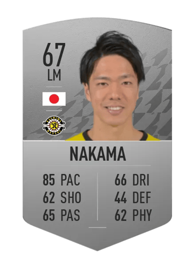 Hayato Nakama Common 67 OVR