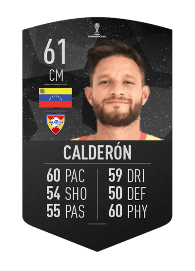 Homero Calderón CONMEBOL SUDAMERICANA 61 OVR